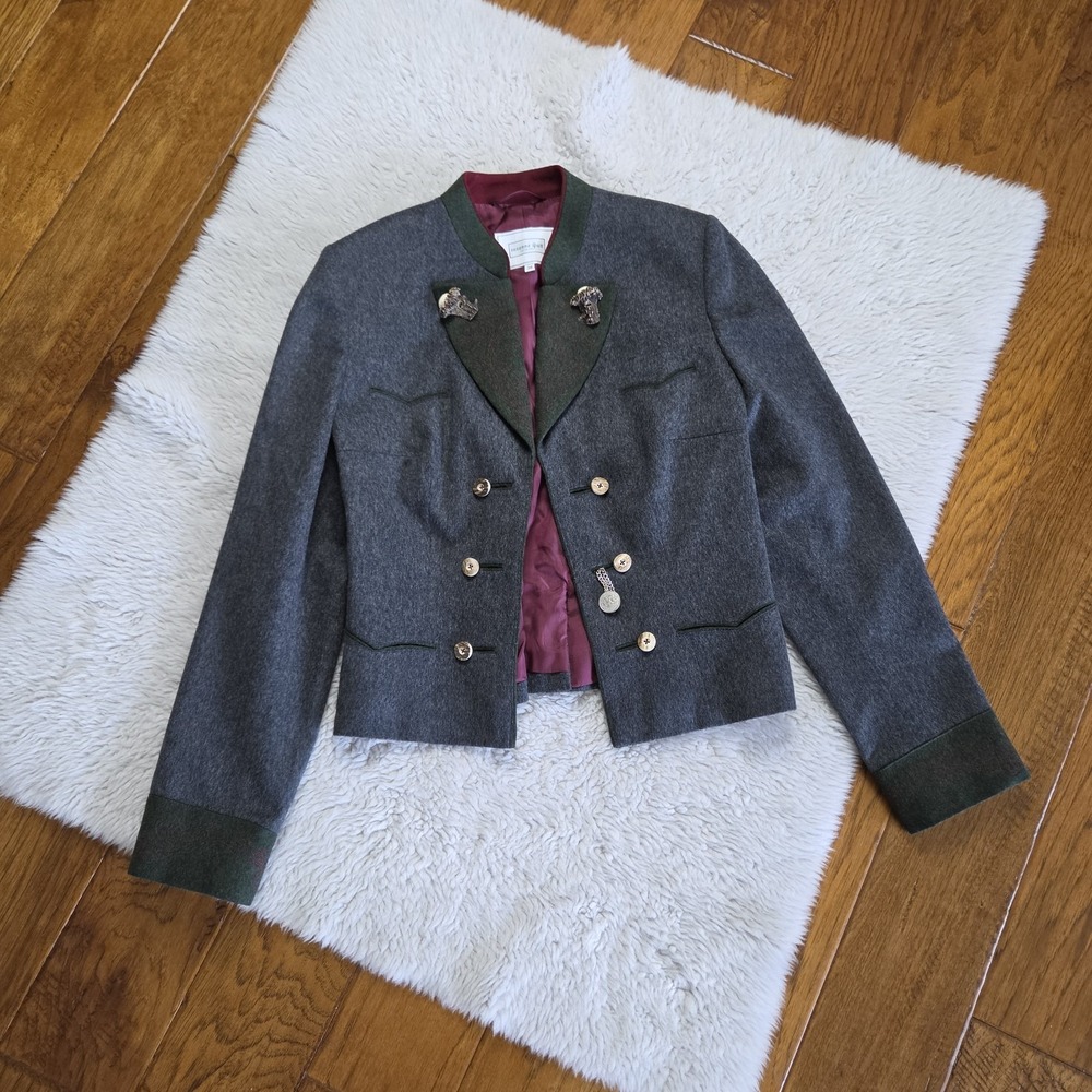 Susanne Spatt Salzburg Blazer Jacket Women's 38 Wool Cashmere Angora Pristine!